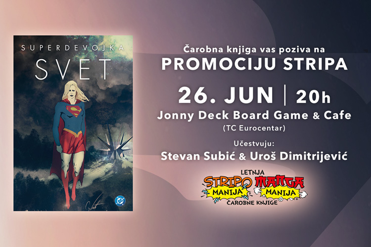 Pozivamo vas na promociju stripa SUPERDEVOJKA: SVET